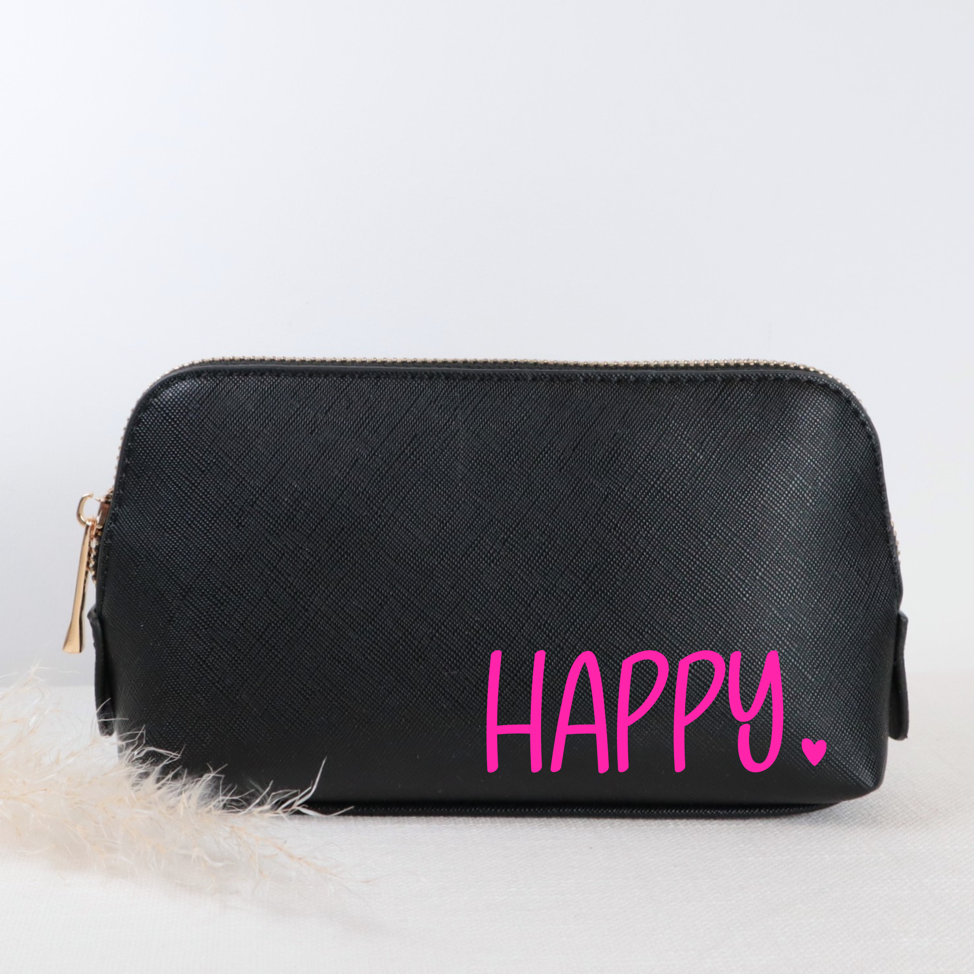 Kosmetiktasche „happy.“ – farbenfrohe Auswahl