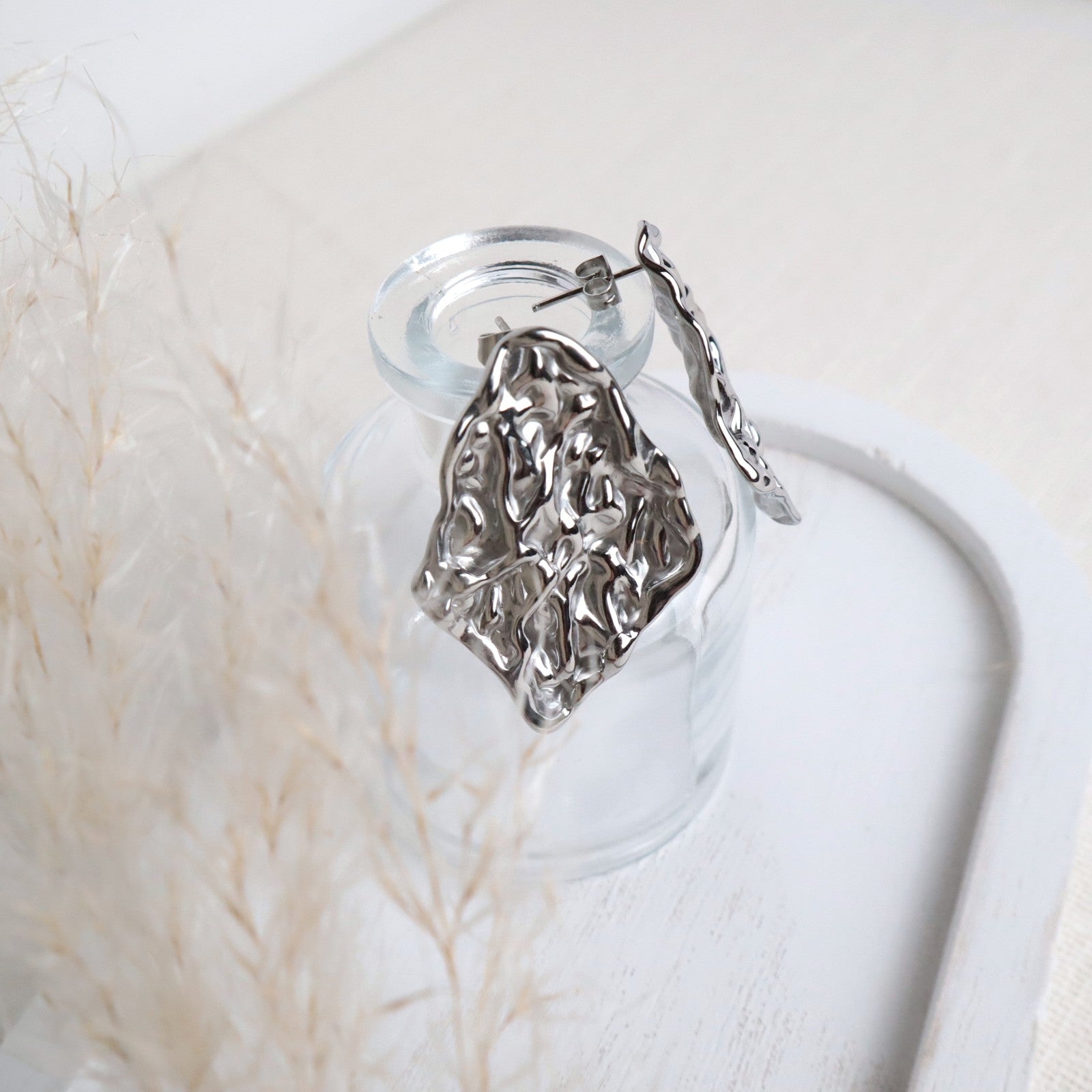 Statement-Ohrringe Irregular – Edelstahl in Gold oder Silber