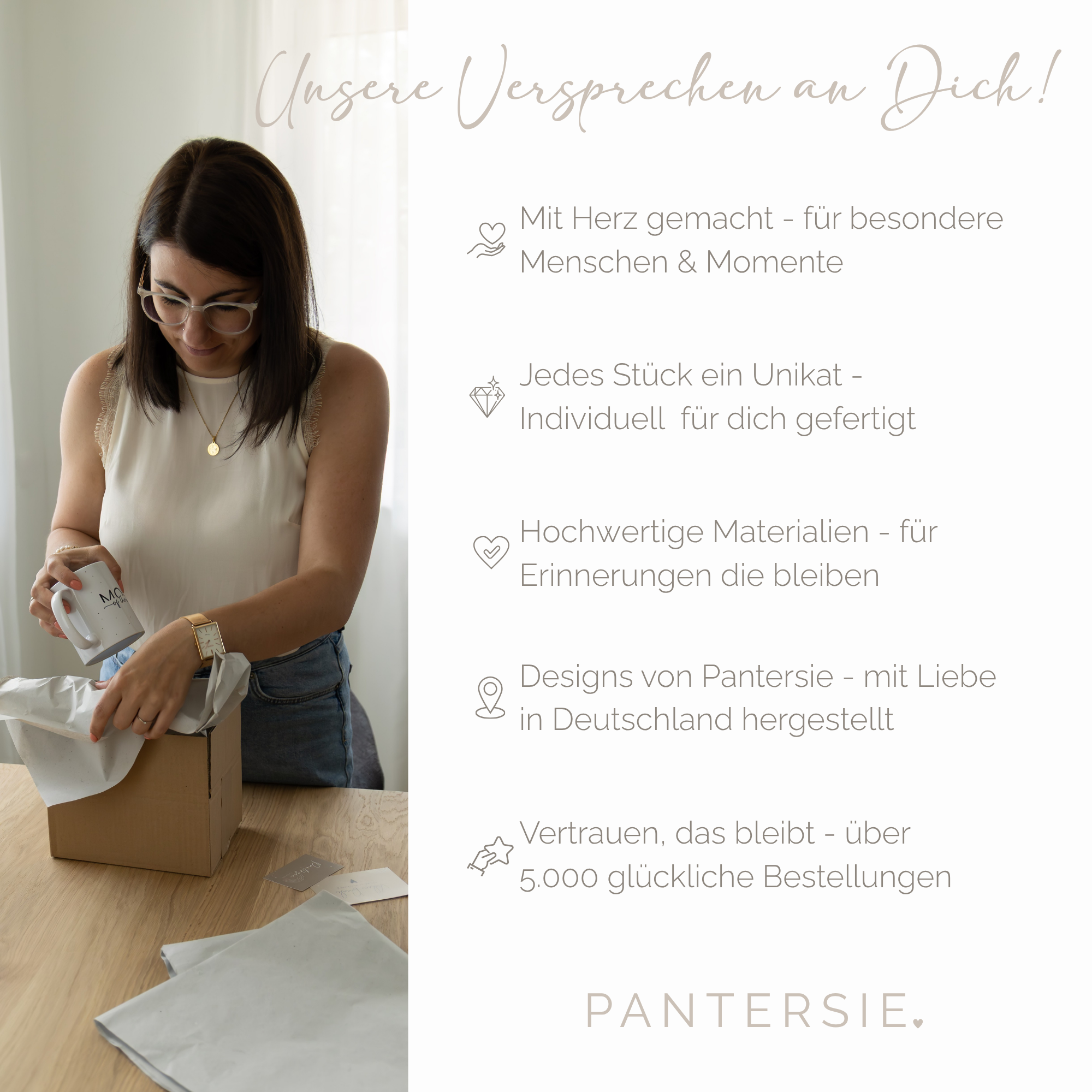 Herzenssteinkarte für Liebe & sanfte Stärke – Rosenquarz in Herzform