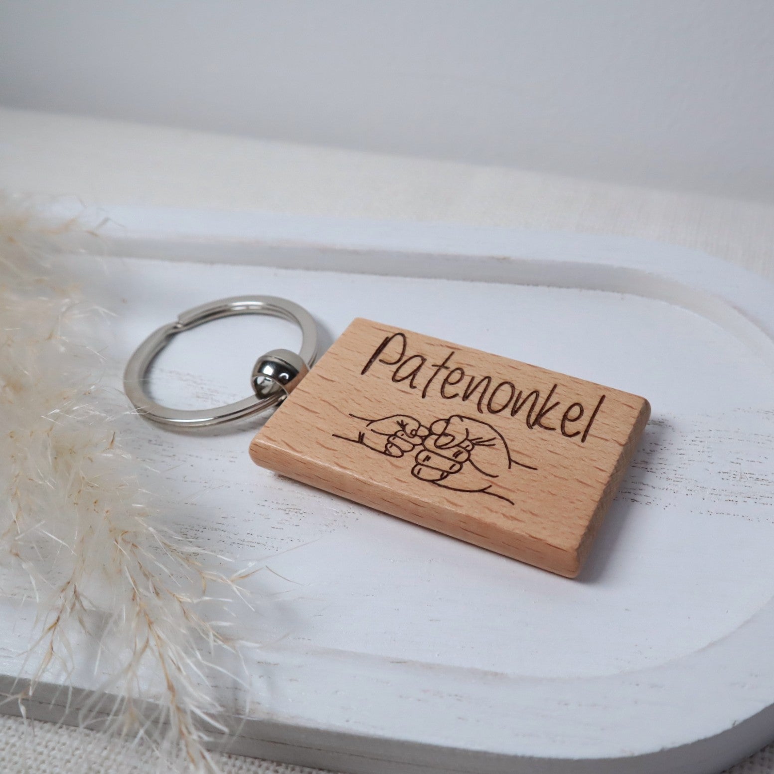 Geschenkbox Patenonkel - mit Schlüsselanhänger - Willst du mein Patenonkel werden
