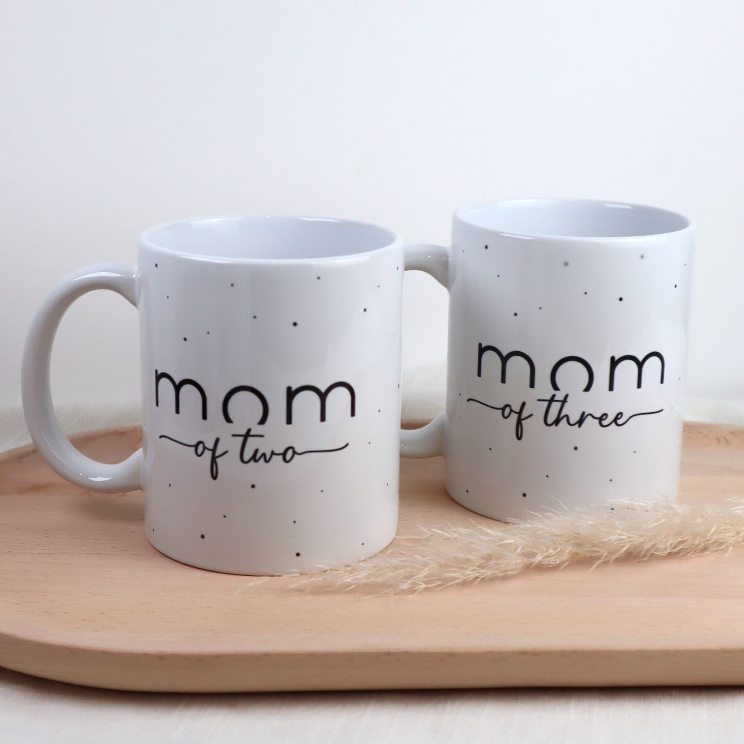 Geschenkset „Mom of...“ – Tasse mit Bio-Tee, Kerze & Trockenblumen für Mamas