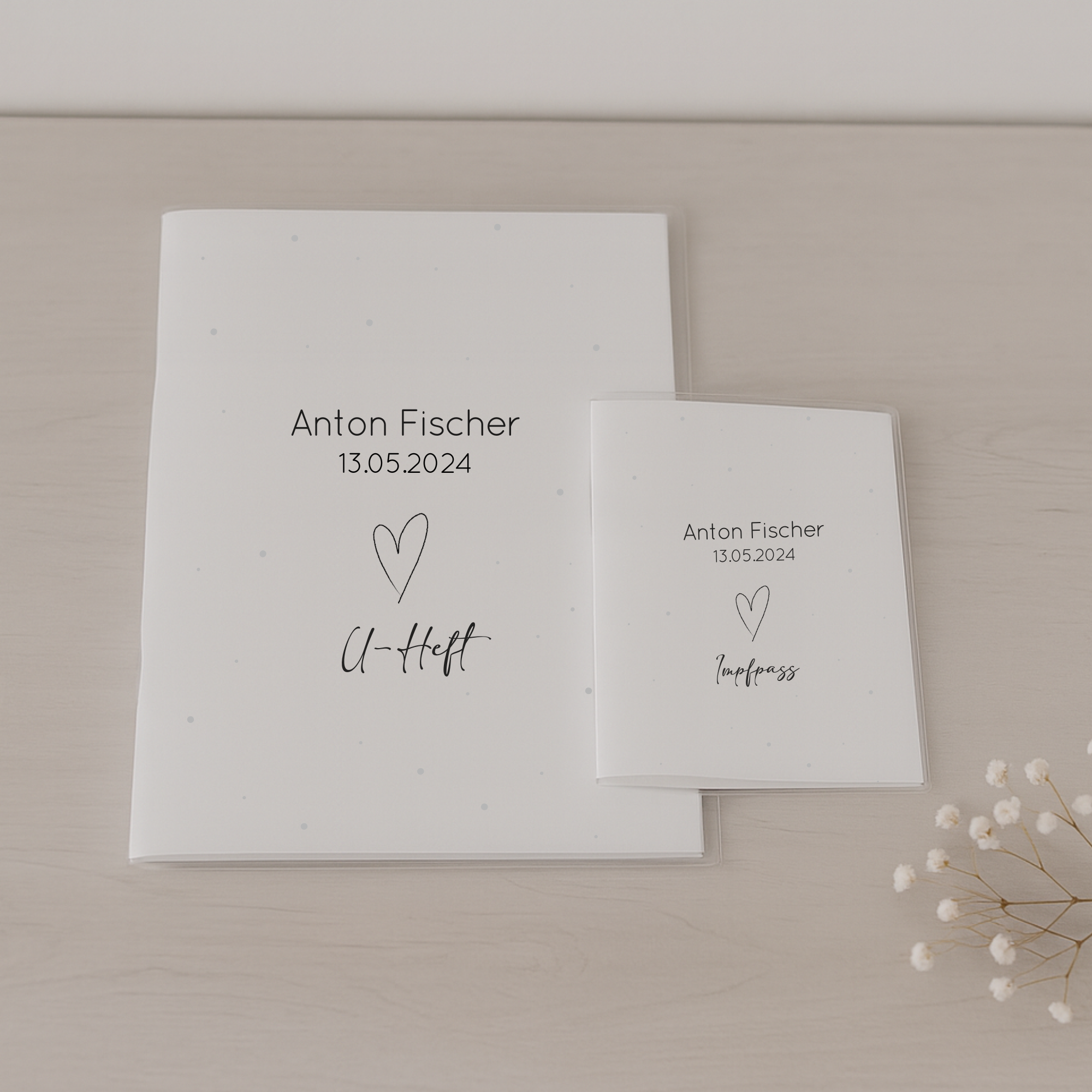 U-Heft Hülle & Impfpasshülle personalisiert – Set für Kinder