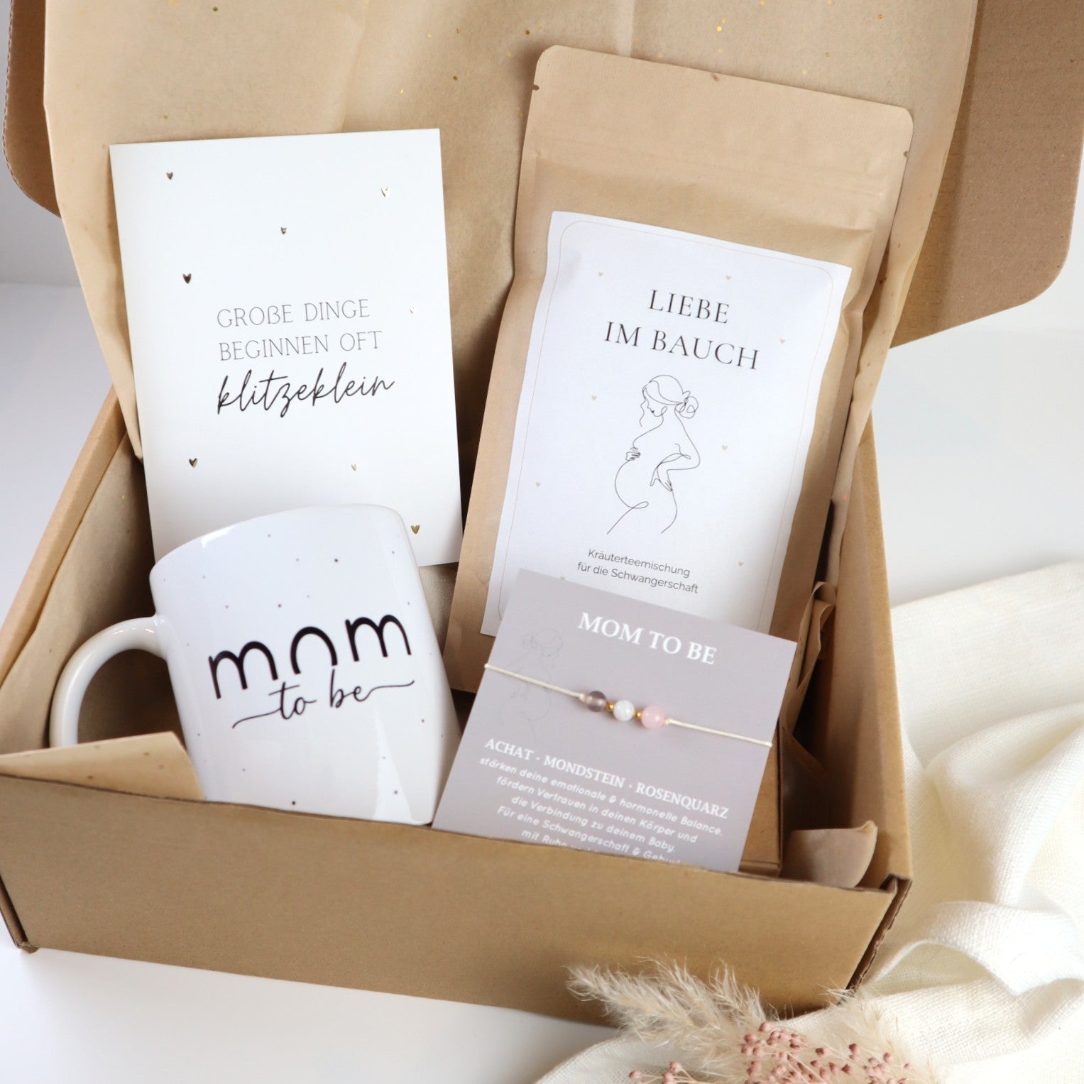 Schwangerschafts-Geschenkbox groß für werdende Mamas | Mom to be Box