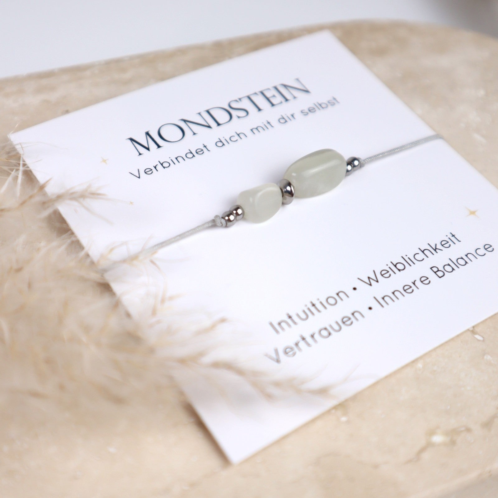 Edelstein Armband Mondstein | Intuition, Weiblichkeit & innere Balance