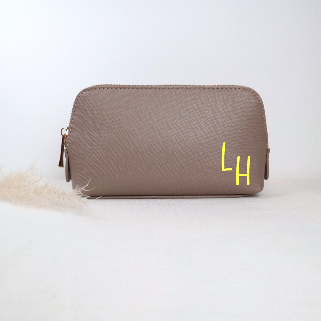 Kosmetiktasche mit Initialen – personalisiert, 5 Farben