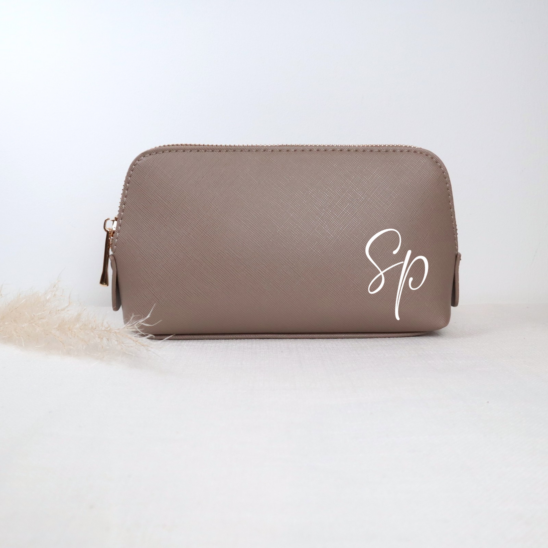 Kosmetiktasche mit Initialen – personalisiert, 5 Farben