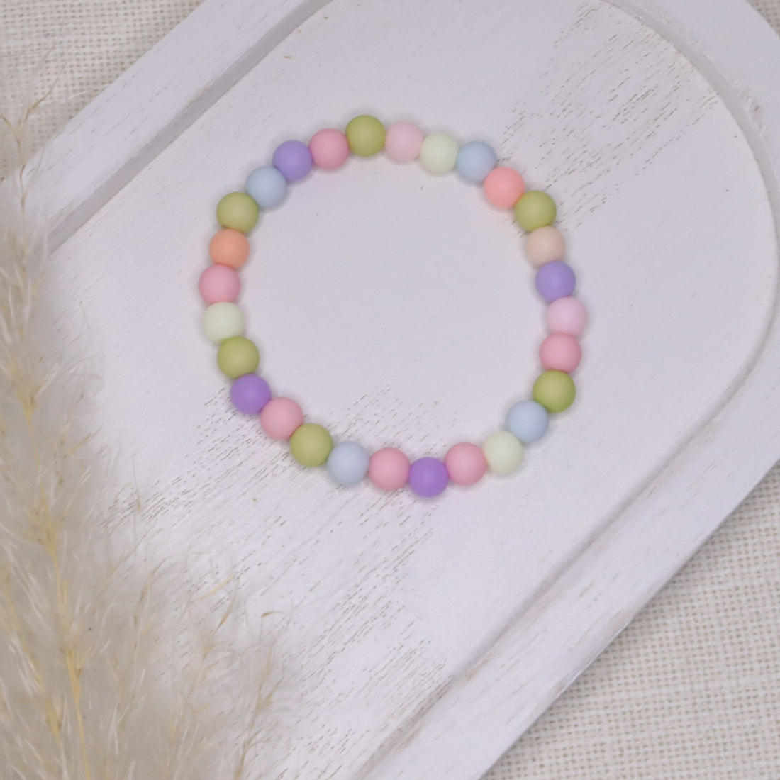Armband bunt Pastell – für Kinder &amp; Erwachsene, handgemacht