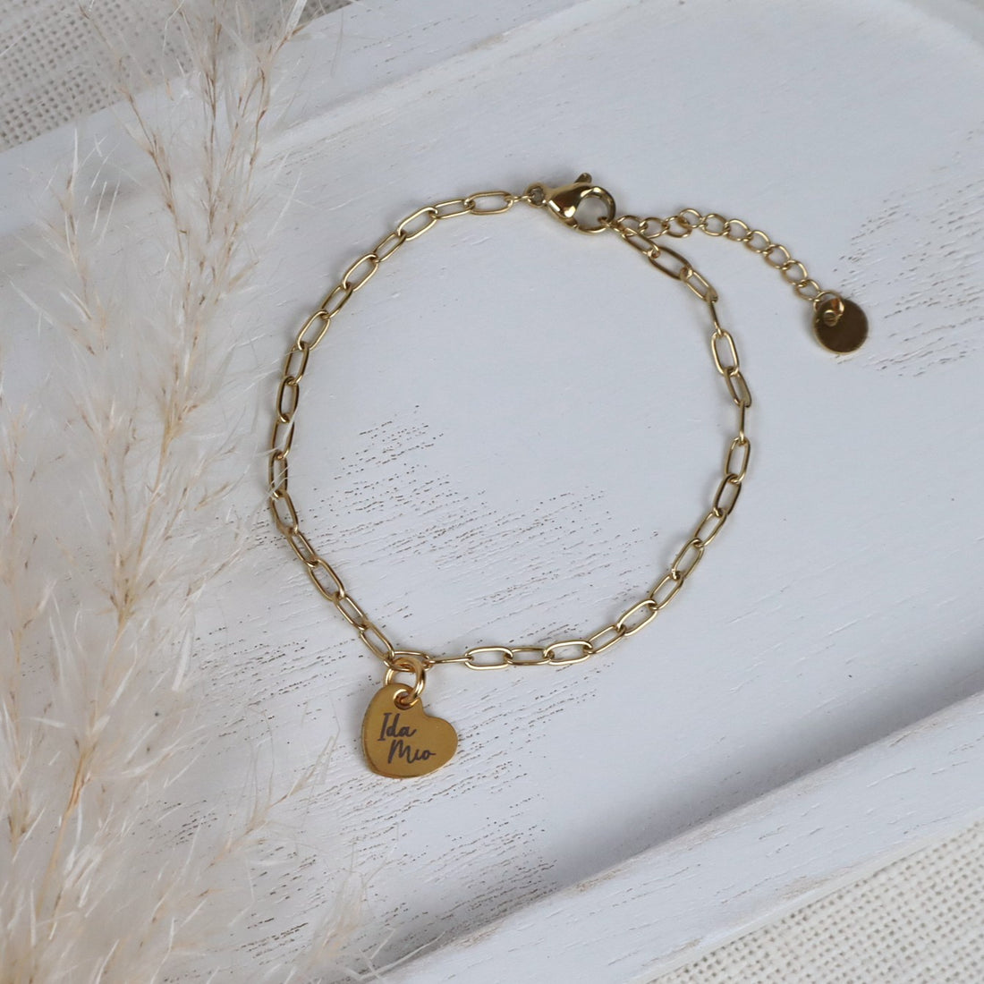 Edelstahl-Armband mit Gravur – personalisierbar in Gold oder Silber