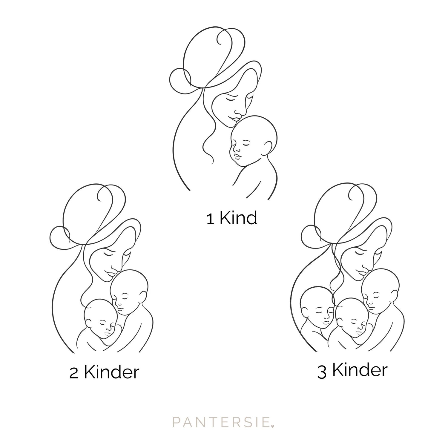 Mama-Kette mit Rosenquarz &amp; Wunschgravur | Personalisierbarer Schmuck für Mamas