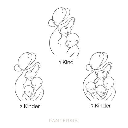 Mama-Kette mit Rosenquarz &amp; Wunschgravur | Personalisierbarer Schmuck für Mamas