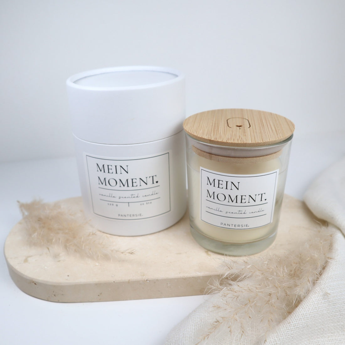 Duftkerze „Mein Moment“ – Vanille | Kleine Auszeit für Mamas