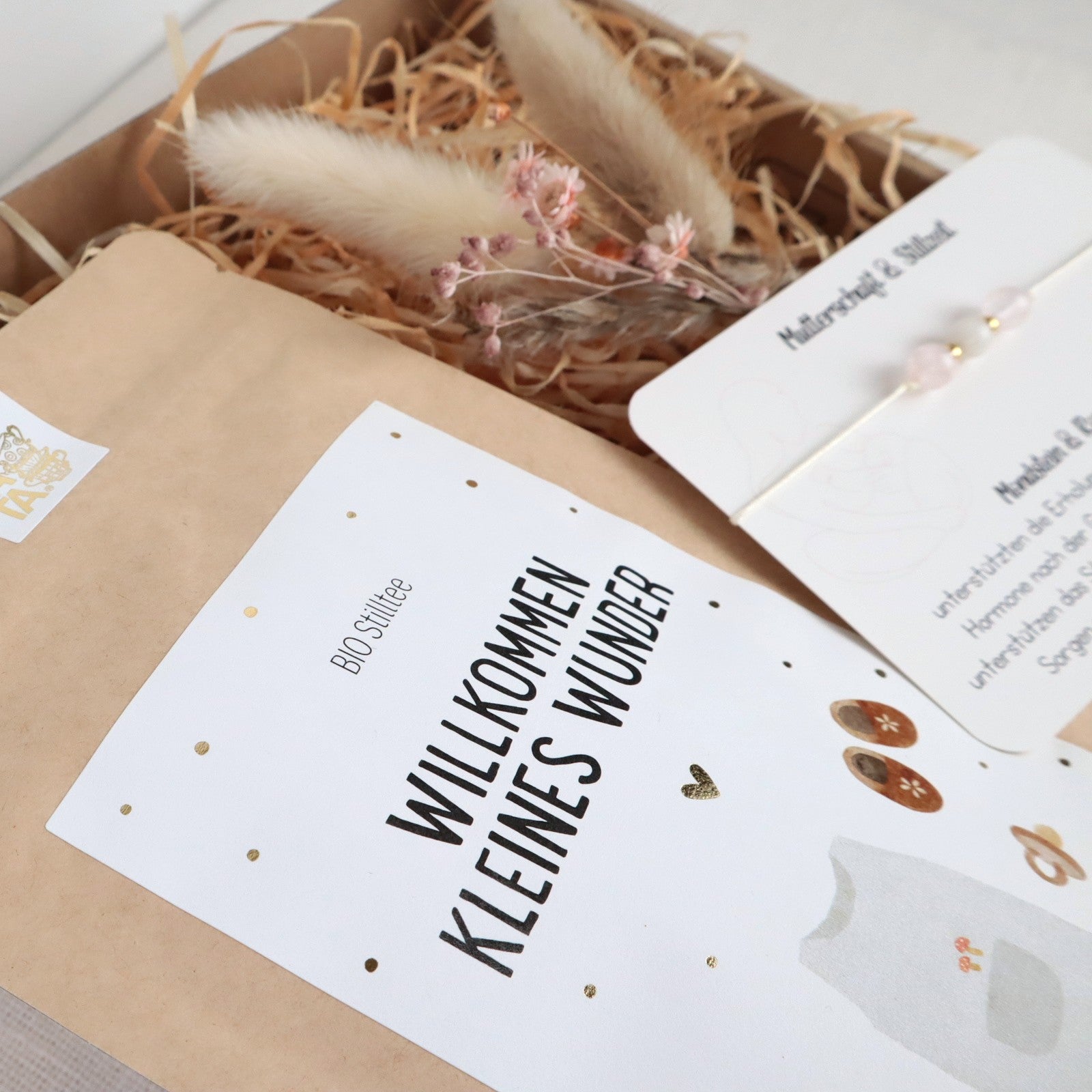 Geschenkbox für frischgebackene Mamas - „Willkommen kleines Wunder“