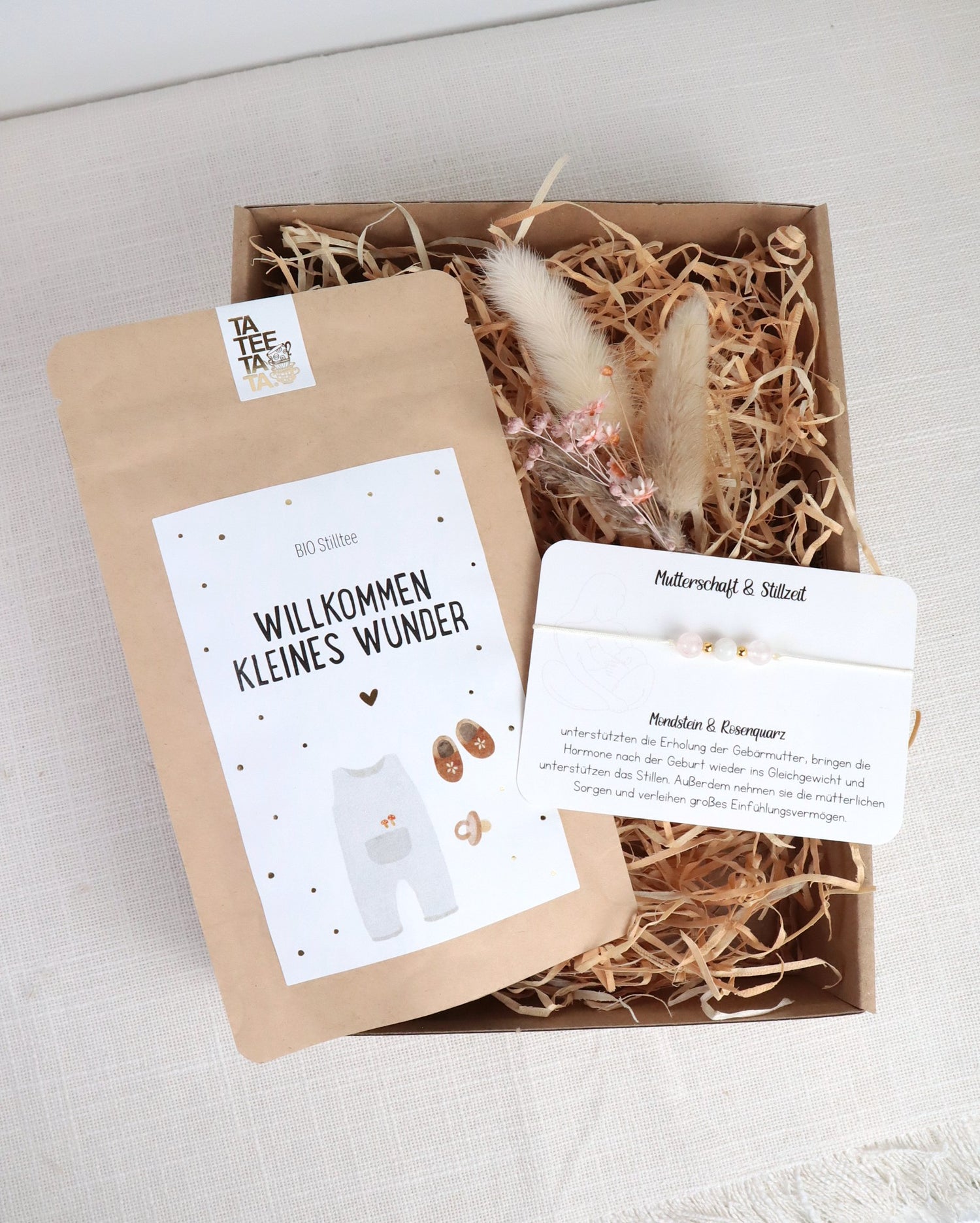 Geschenkbox für frischgebackene Mamas - „Willkommen kleines Wunder“