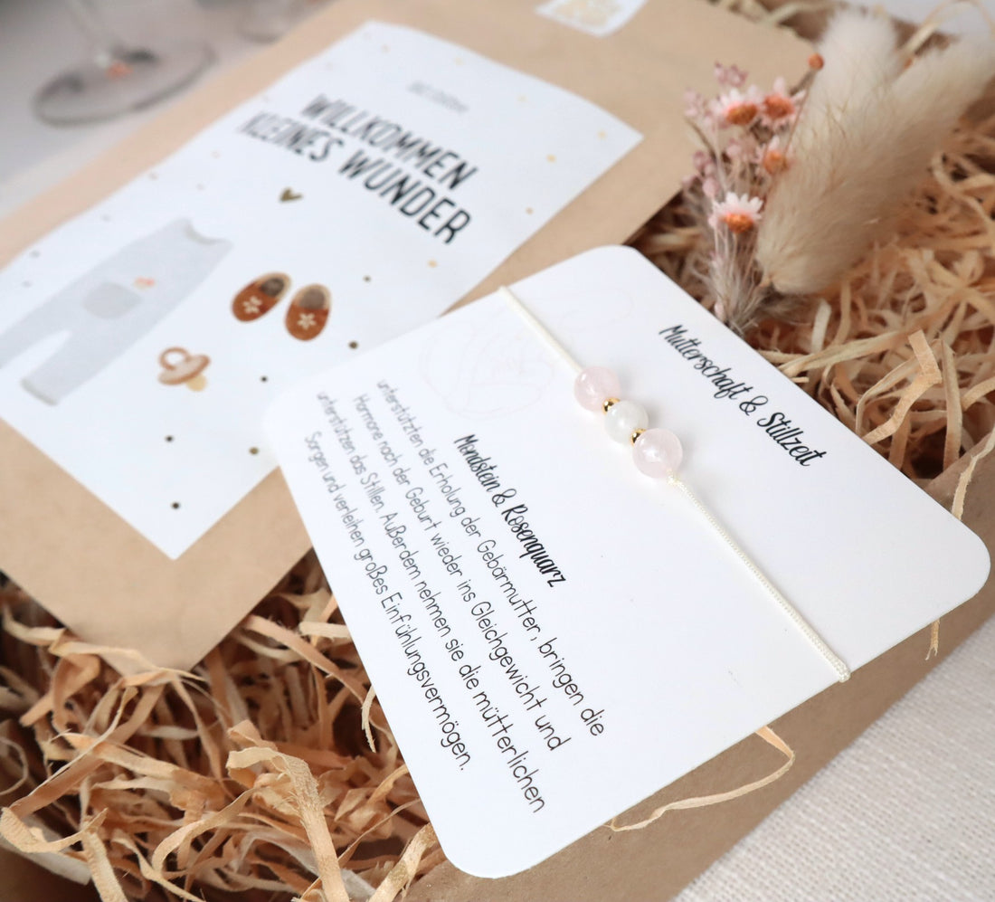 Geschenkbox für frischgebackene Mamas - „Willkommen kleines Wunder“