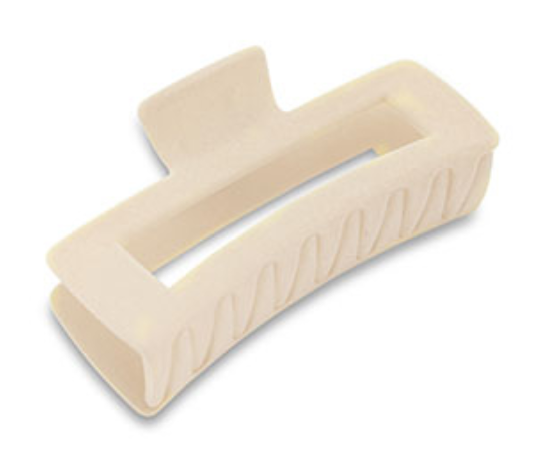 Haarklammer Samt-Optik creme