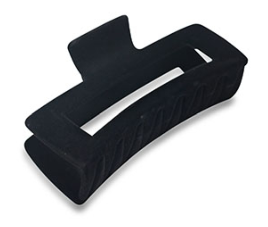 Haarklammer Samt-Optik schwarz