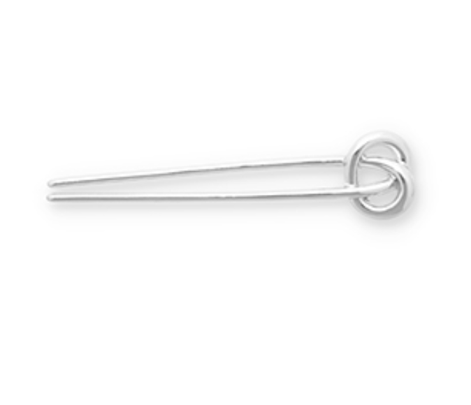 Haarnadel Knoten - silber