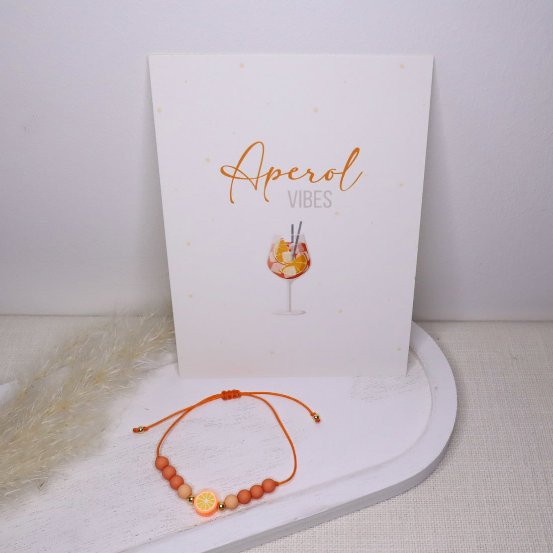 Armband Aperol Style | Sommerarmband Aperol-Vibes