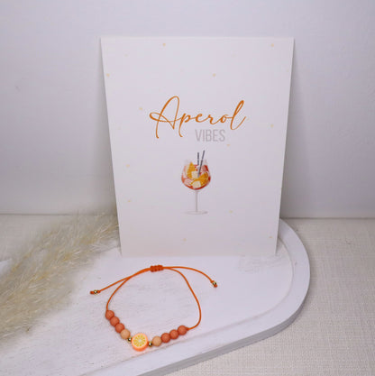 Armband Aperol Style | Sommerarmband Aperol-Vibes
