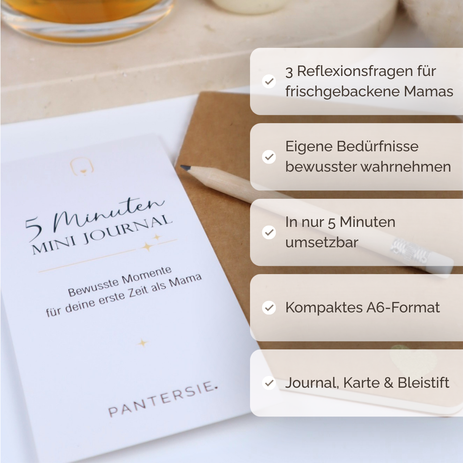 Mini-Journal für frischgebackene Mamas| 5 bewusste Minuten für dich