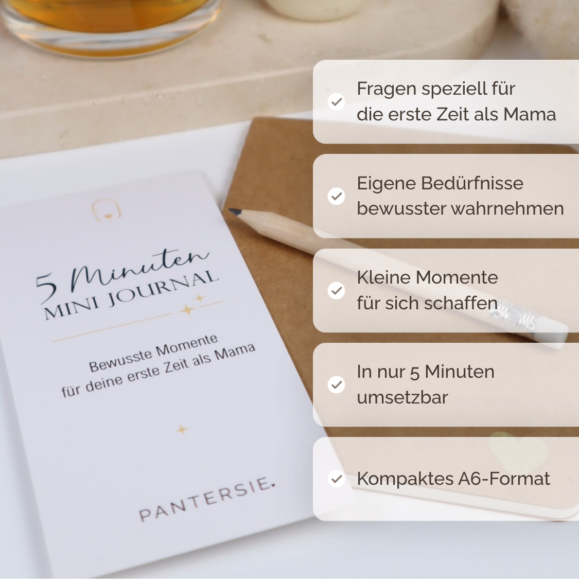 Geschenkbox frischgebackene Mama mit Mini-Journal &amp; Edelsteinarmband