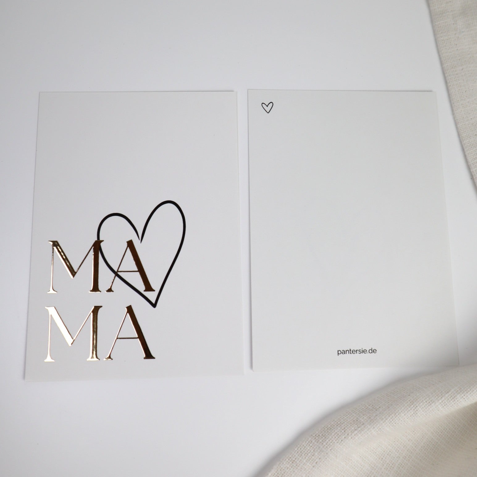 Mama-Karte mit Goldveredelung | Hochwertige Postkarte für Mamas