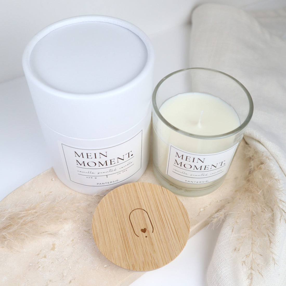 Duftkerze „Mein Moment“ – Vanille | Kleine Auszeit für Mamas