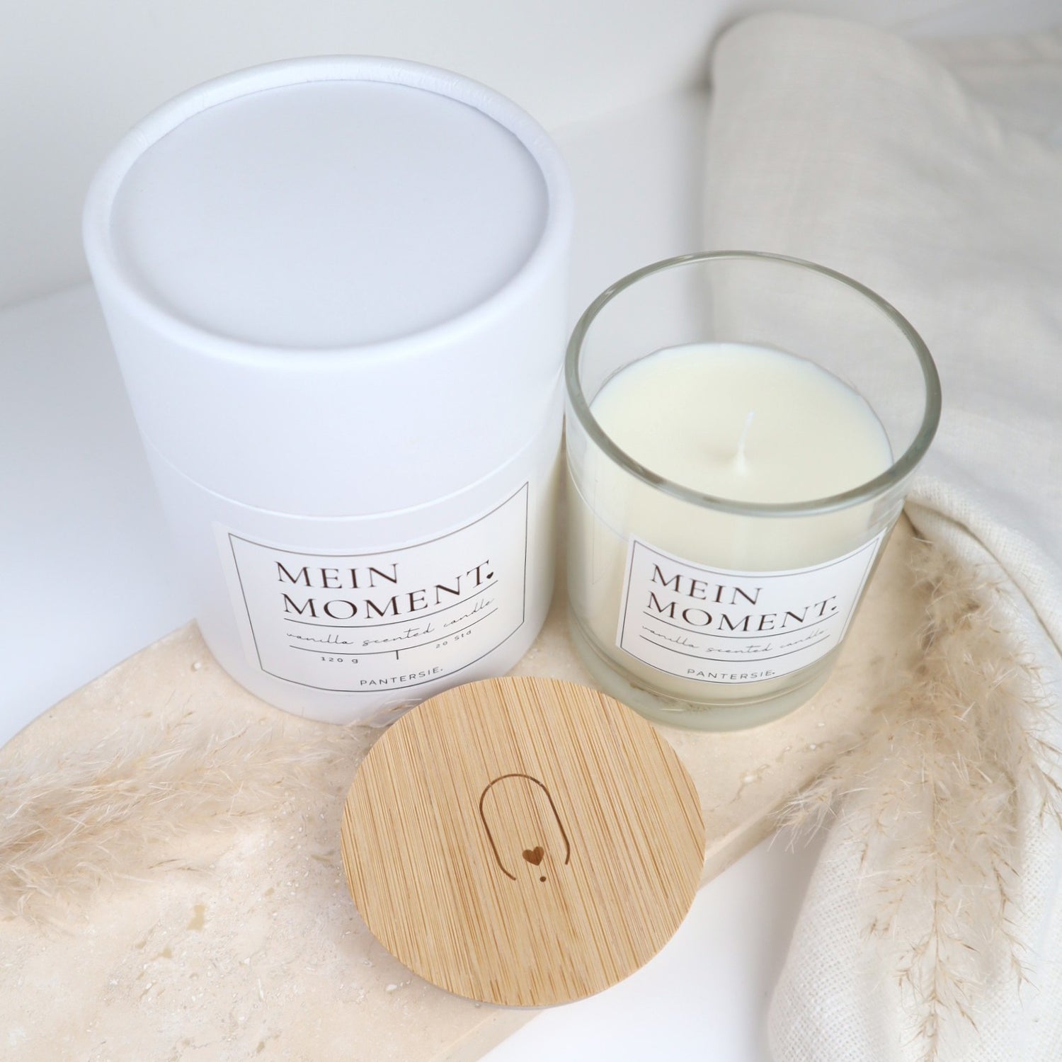 Duftkerze „Mein Moment“ – Vanille | Kleine Auszeit für Mamas