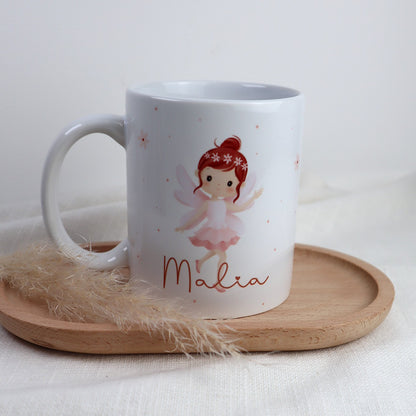 Kindertasse Fee mit Name - personalisierte Tasse
