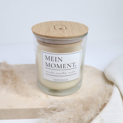 Duftkerze „Mein Moment“ – Vanille | Kleine Auszeit für Mamas