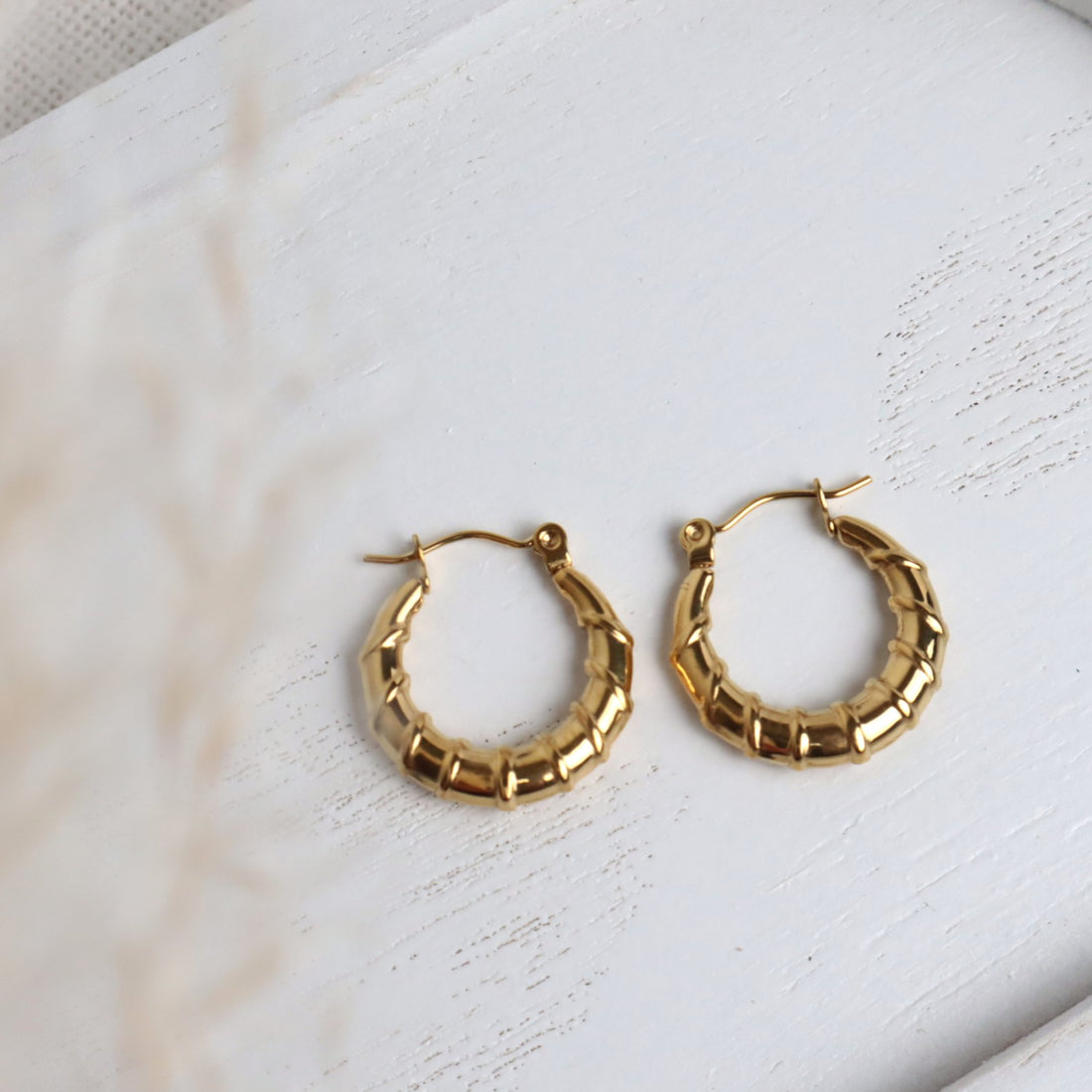 Creolen Edelstahl – Gold (20 mm)