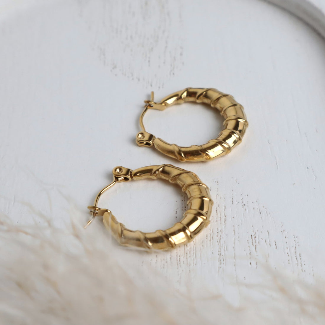 Creolen Edelstahl – Gold (20 mm)