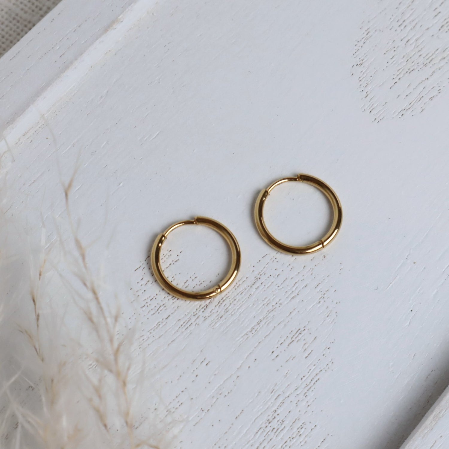 Creolen mini – Edelstahl Ohrringe in Gold oder Silber