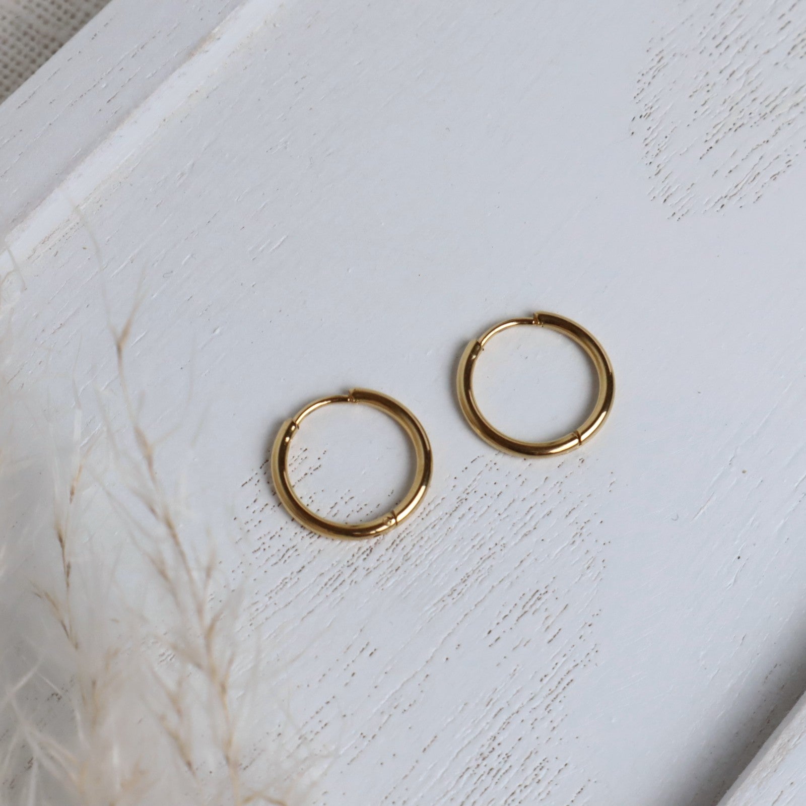 Creolen mini – Edelstahl Ohrringe in Gold oder Silber