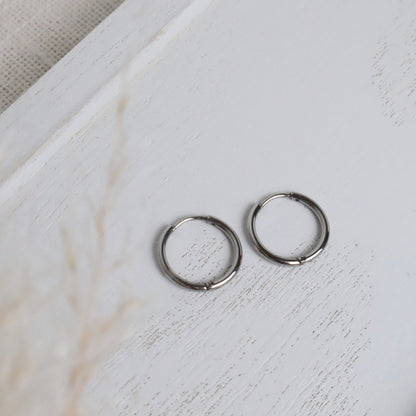 Creolen mini – Edelstahl Ohrringe in Gold oder Silber