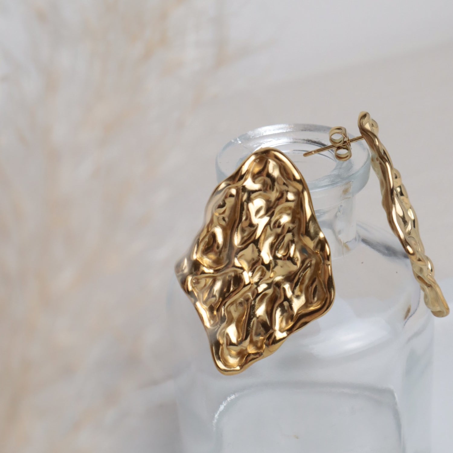 Statement-Ohrringe Irregular – Edelstahl in Gold oder Silber