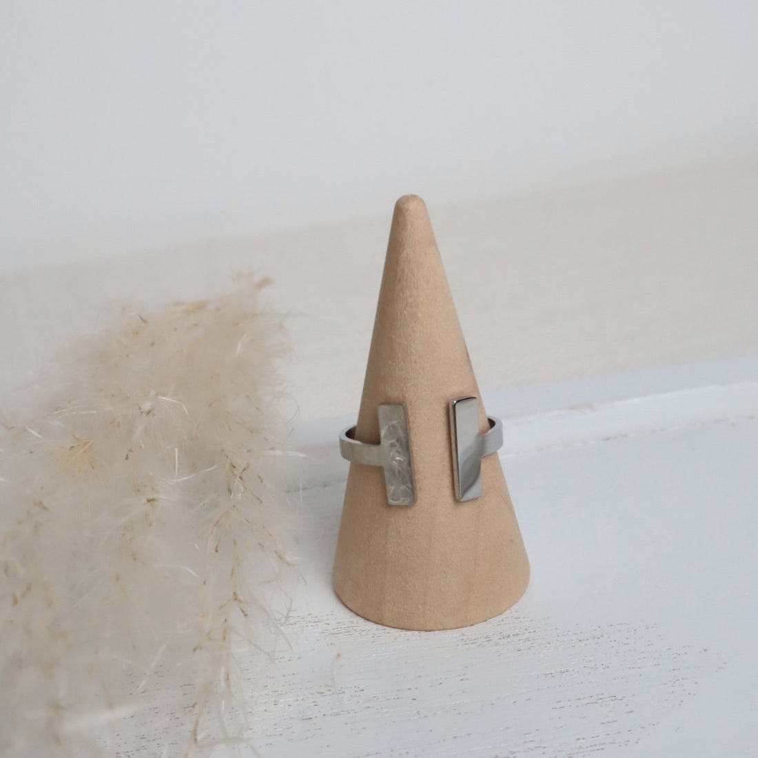 Ring Edelstahl Silber – Minimalistisch &amp; verstellbar