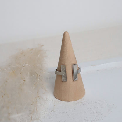 Ring Edelstahl Silber – Minimalistisch &amp; verstellbar