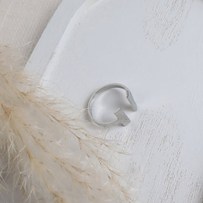 Ring Edelstahl Silber – Minimalistisch &amp; verstellbar