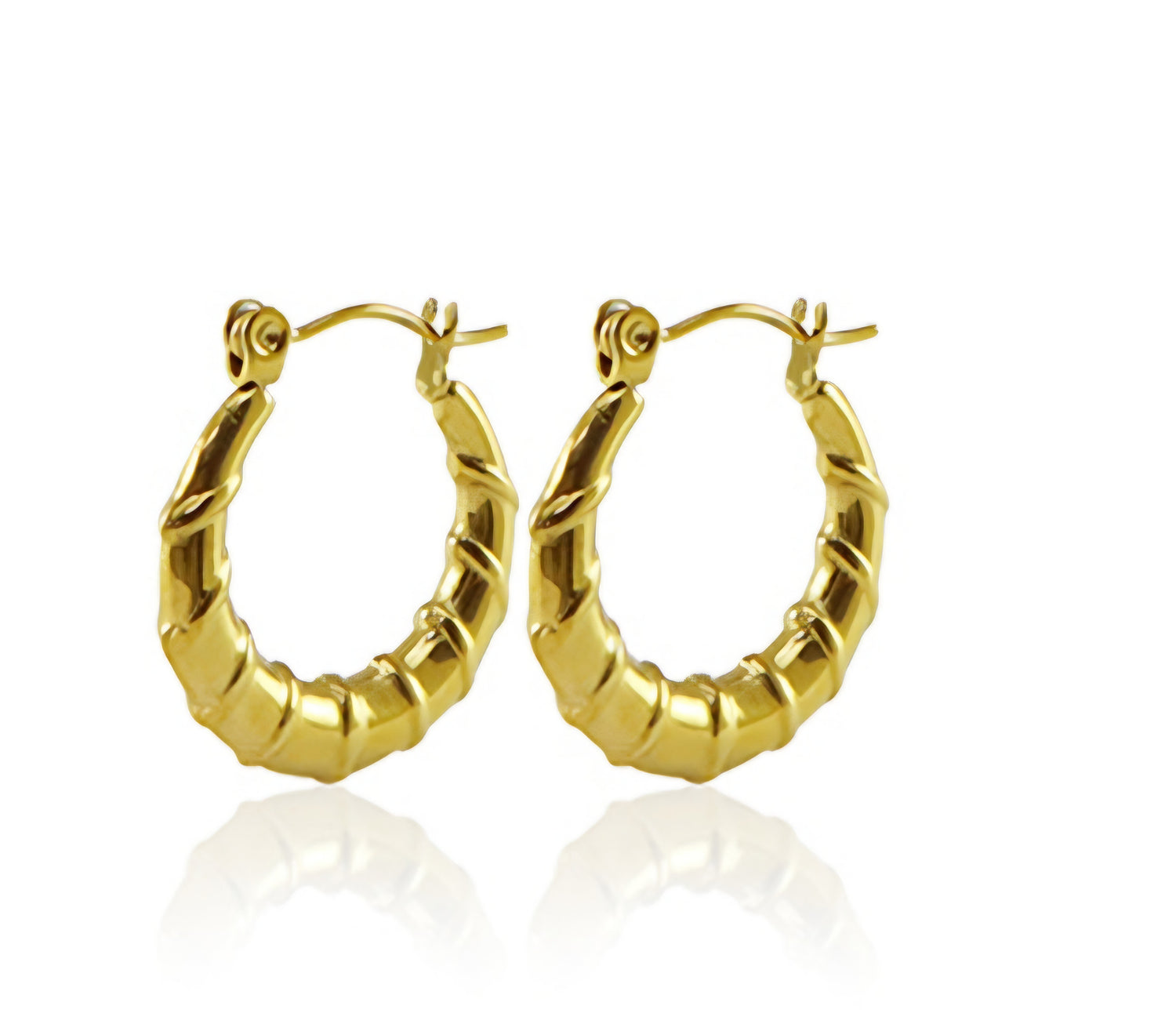 Creolen Edelstahl – Gold (20 mm)