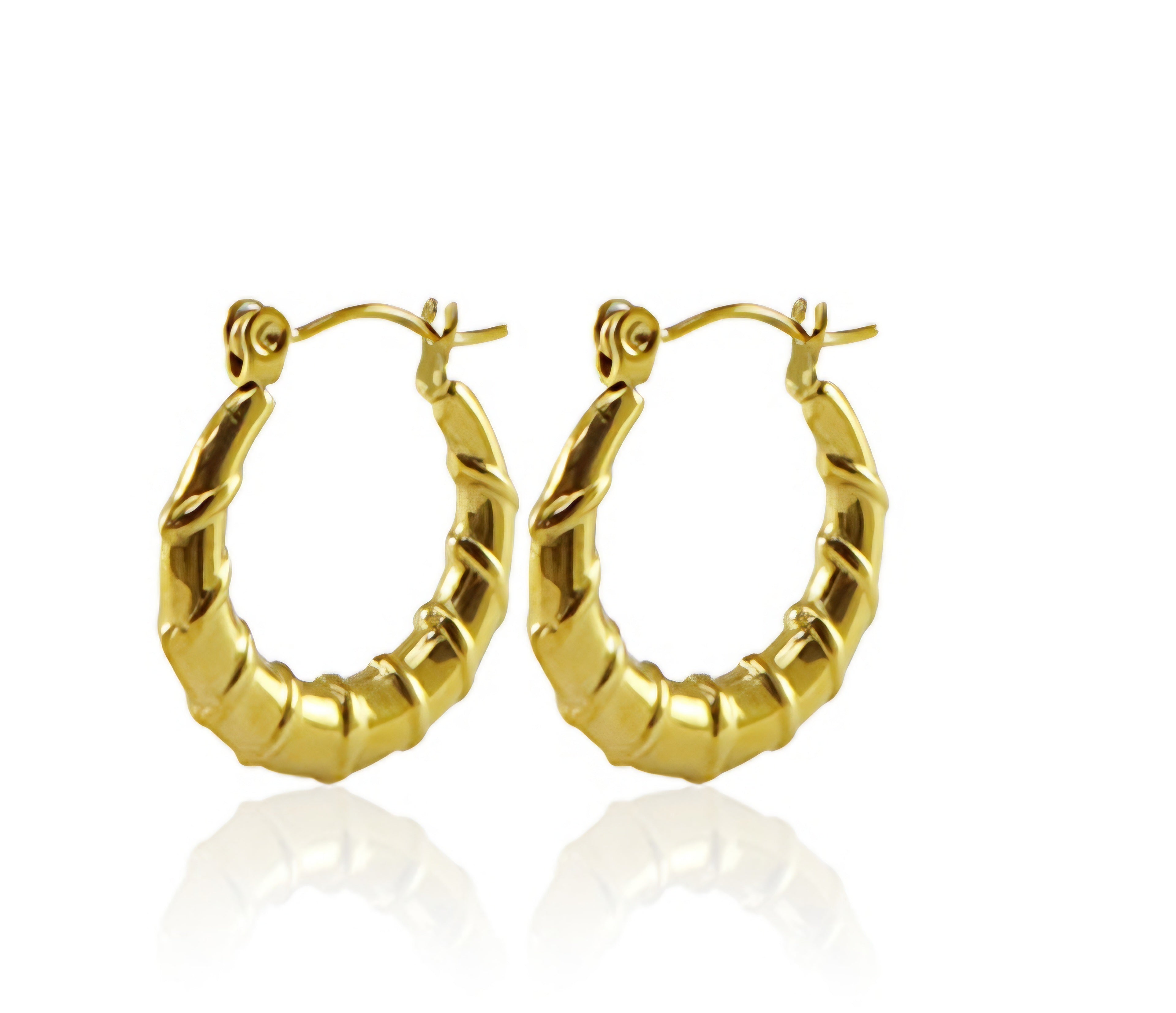 Creolen Edelstahl – Gold (20 mm)