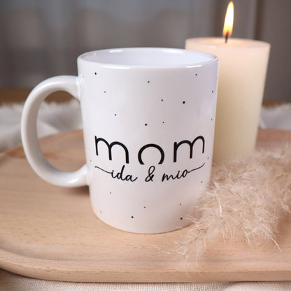 Tasse MOM mit Wunschnamen – personalisierbar