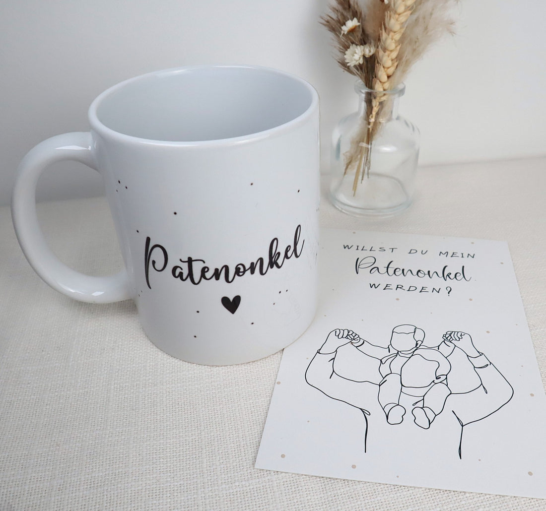 Tasse Patenonkel fragen - Willst du mein Patenonkel werden