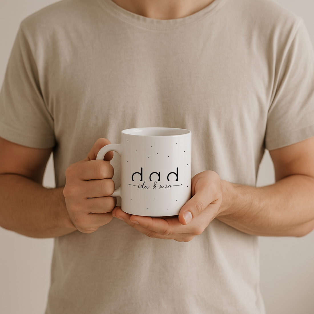 Tasse DAD mit Wunschnamen – personalisierbar