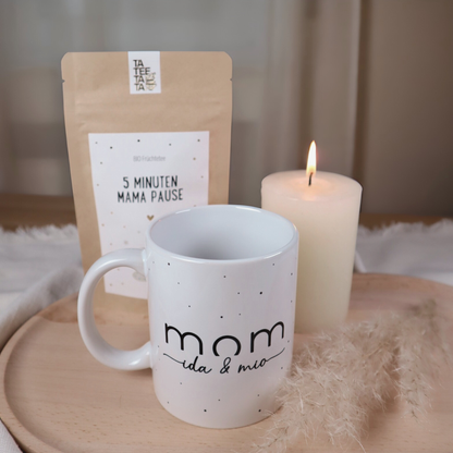 Tasse MOM mit Wunschnamen – personalisierbar