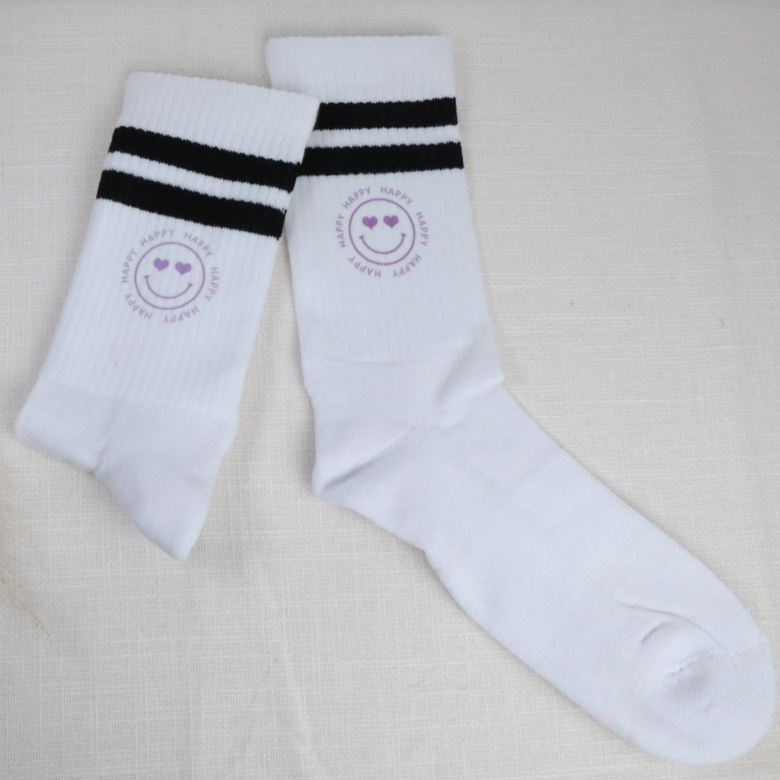 Tennissocken mit Smiley – nachhaltige Sportsocken mit Trend-Design
