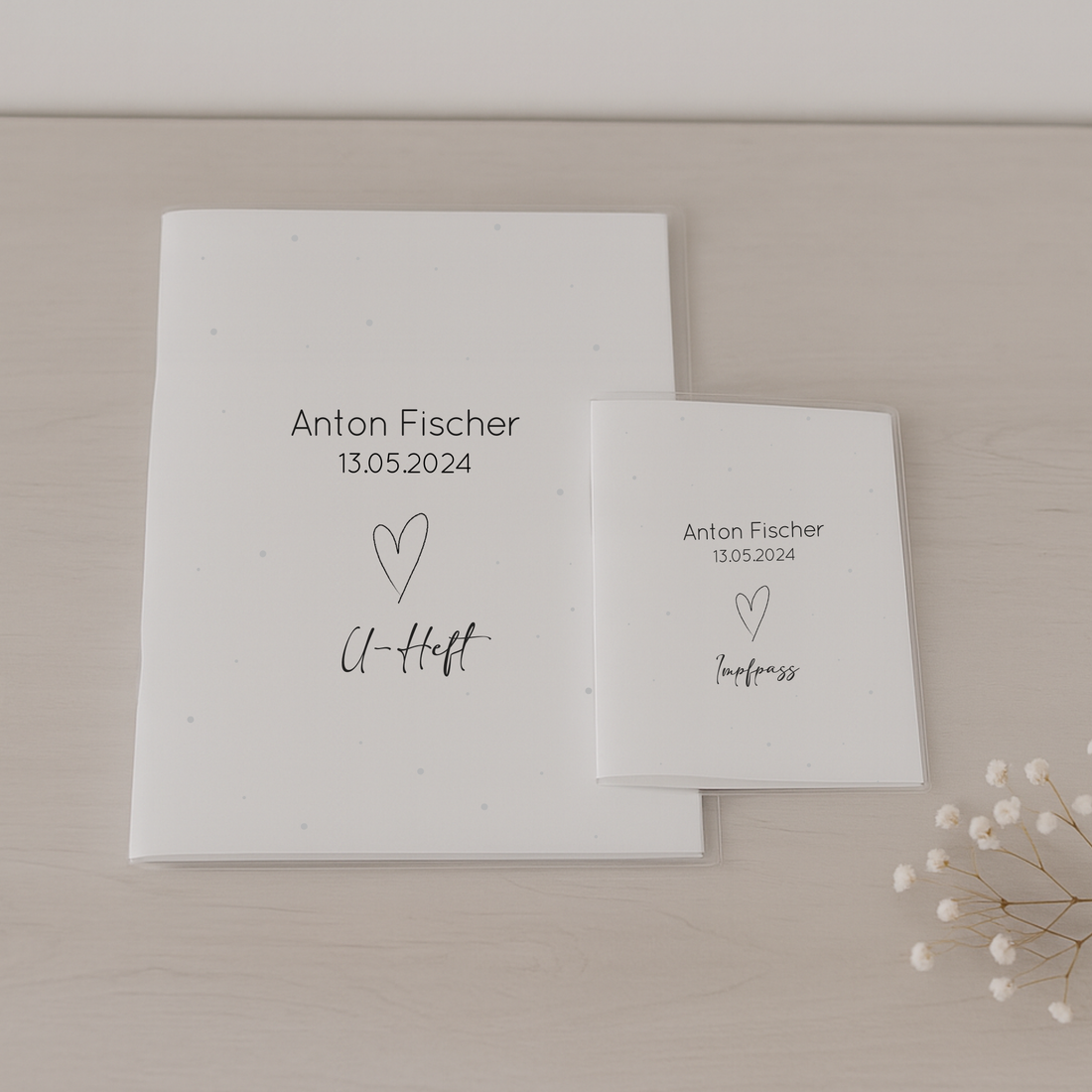 U-Heft Hülle &amp; Impfpasshülle personalisiert – Set für Kinder