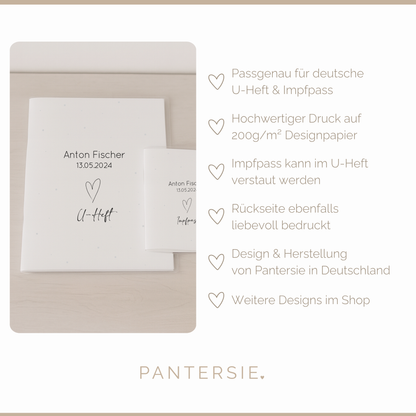 U-Heft Hülle &amp; Impfpasshülle personalisiert – Set für Kinder
