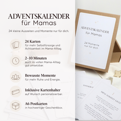 Adventskalender für Mamas | 24 bewusste Momente und kleine Auszeiten für Mama