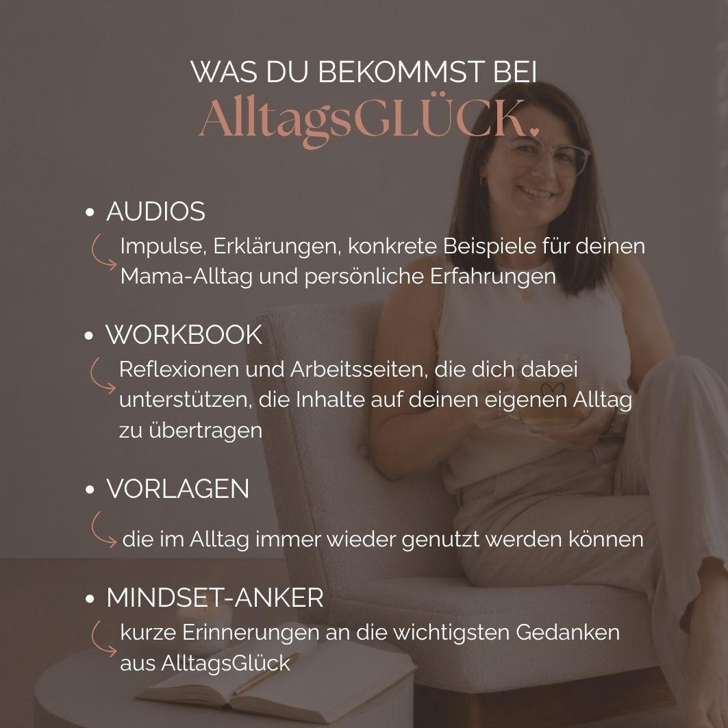 AlltagsGLÜCK | Audios &amp; Workbook für einen leichteren Mama-Alltag | Dig. Download
